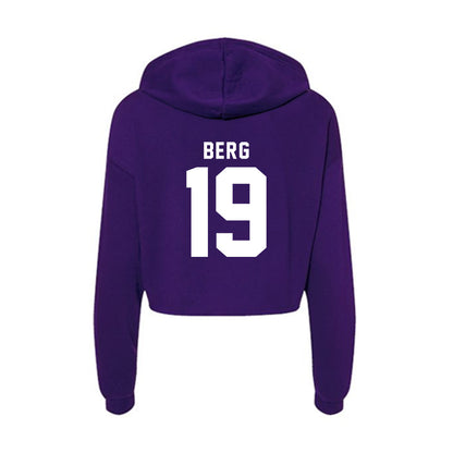 TCU - NCAA Women's Volleyball : Mckenzie Berg - Women's Crop Fleece Hoodie-1