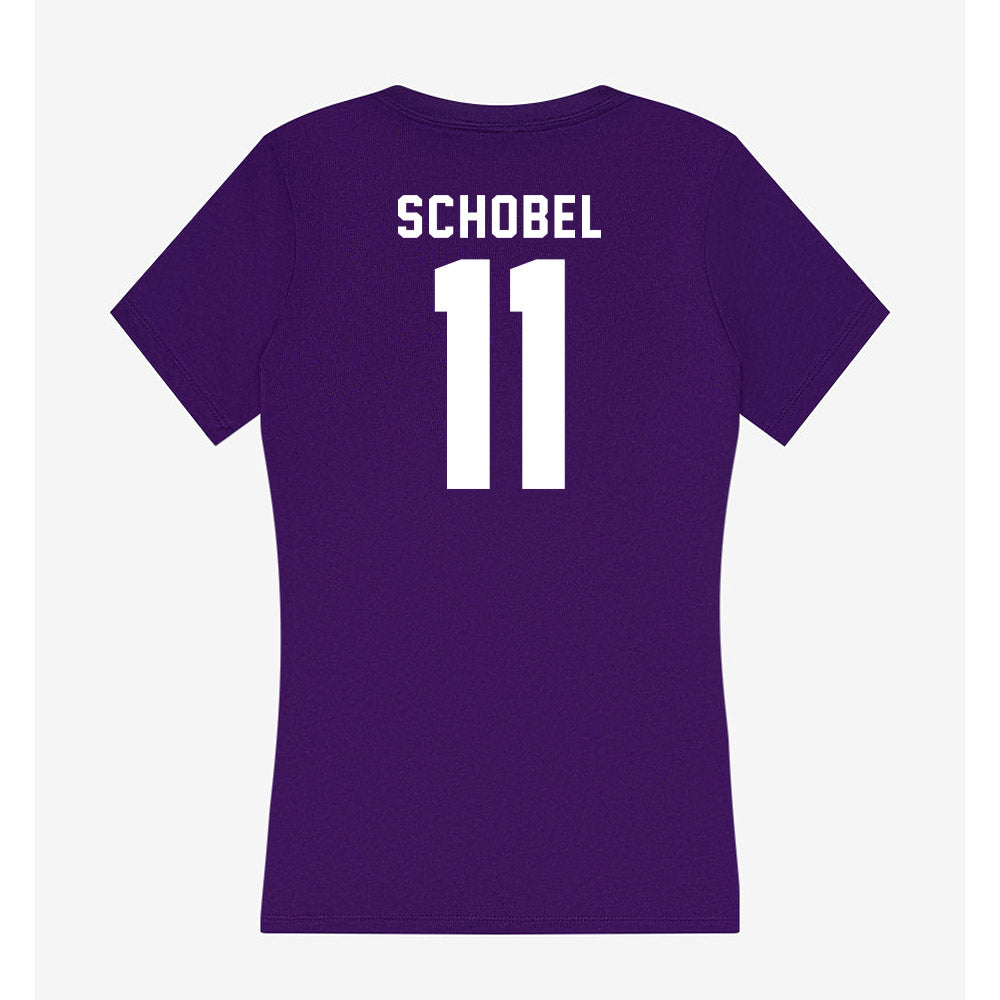 TCU - NCAA Football : Adam Schobel - Women's V-Neck T-Shirt-1