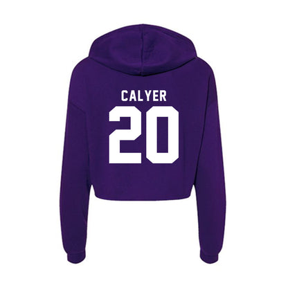 TCU - NCAA Women's Soccer : Zoe Calyer - Women's Crop Fleece Hoodie-1