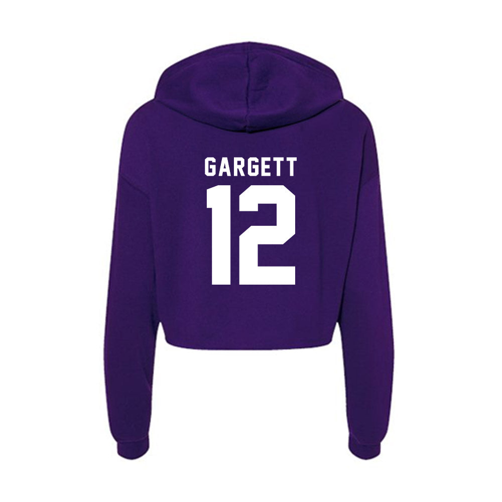 TCU - NCAA Baseball : Kyuss Gargett - Women's Crop Fleece Hoodie-1