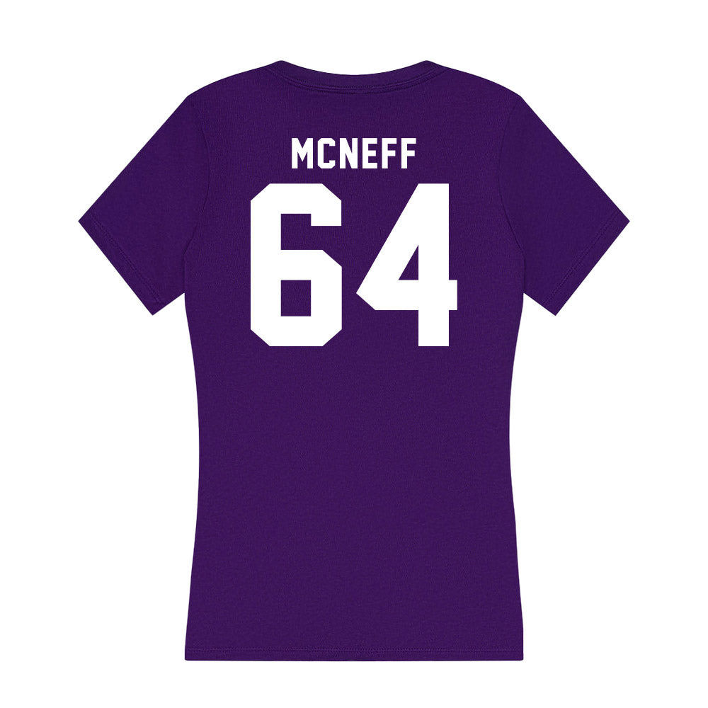 TCU - NCAA Football : Jackson McNeff - Women's V-Neck T-Shirt-1