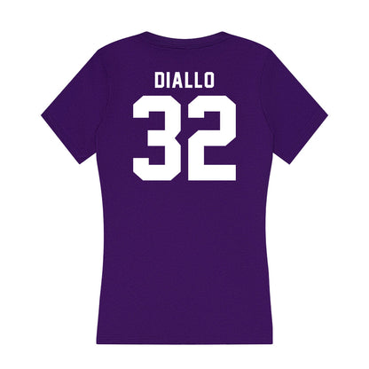 TCU - NCAA Men's Basketball : Malick Diallo - Women's V-Neck T-Shirt-1