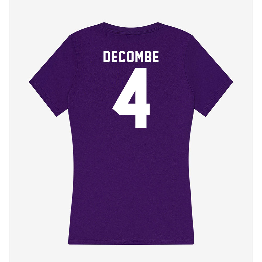 TCU - NCAA Women's Soccer : Yasmine Decombe - Women's V-Neck T-Shirt-1