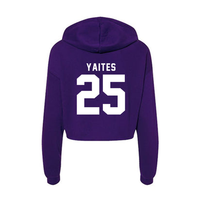 TCU - NCAA Football : Ryan Yaites - Women's Crop Fleece Hoodie-1