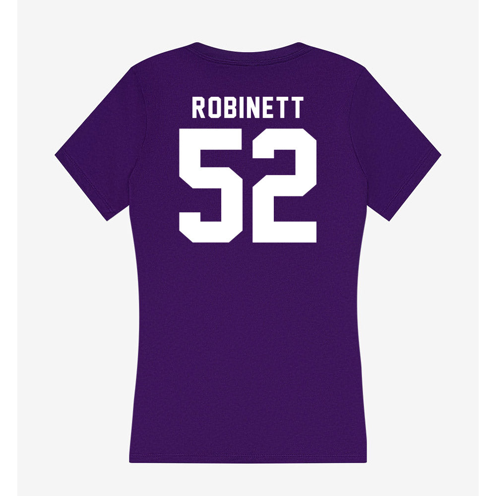 TCU - NCAA Football : Blake Robinett - Women's V-Neck T-Shirt-1