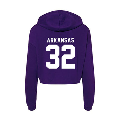 TCU - NCAA Football : Dillon Arkansas - Women's Crop Fleece Hoodie-1