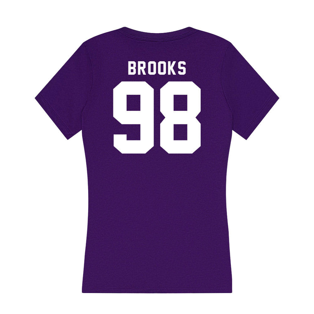 TCU - NCAA Football : Sterlin Brooks - Women's V-Neck T-Shirt-1
