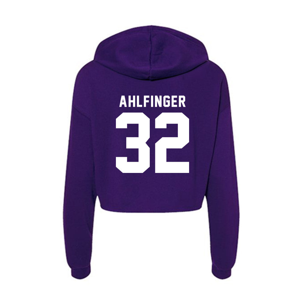 TCU - NCAA Football : Brant Ahlfinger - Women's Crop Fleece Hoodie-1