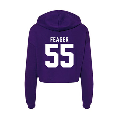 TCU - NCAA Equestrian : Sydney Feager - Women's Crop Fleece Hoodie-1