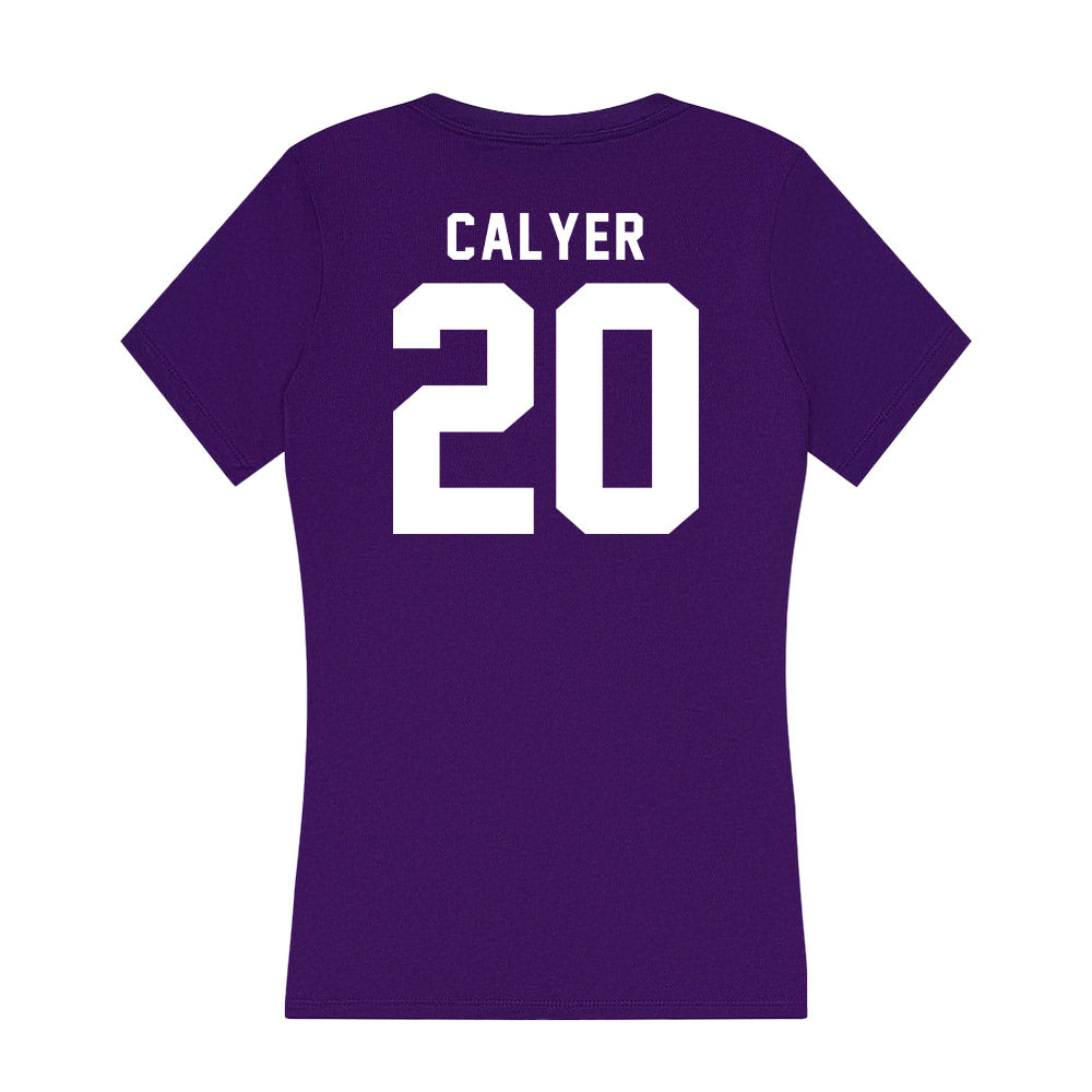 TCU - NCAA Women's Soccer : Zoe Calyer - Women's V-Neck T-Shirt-1