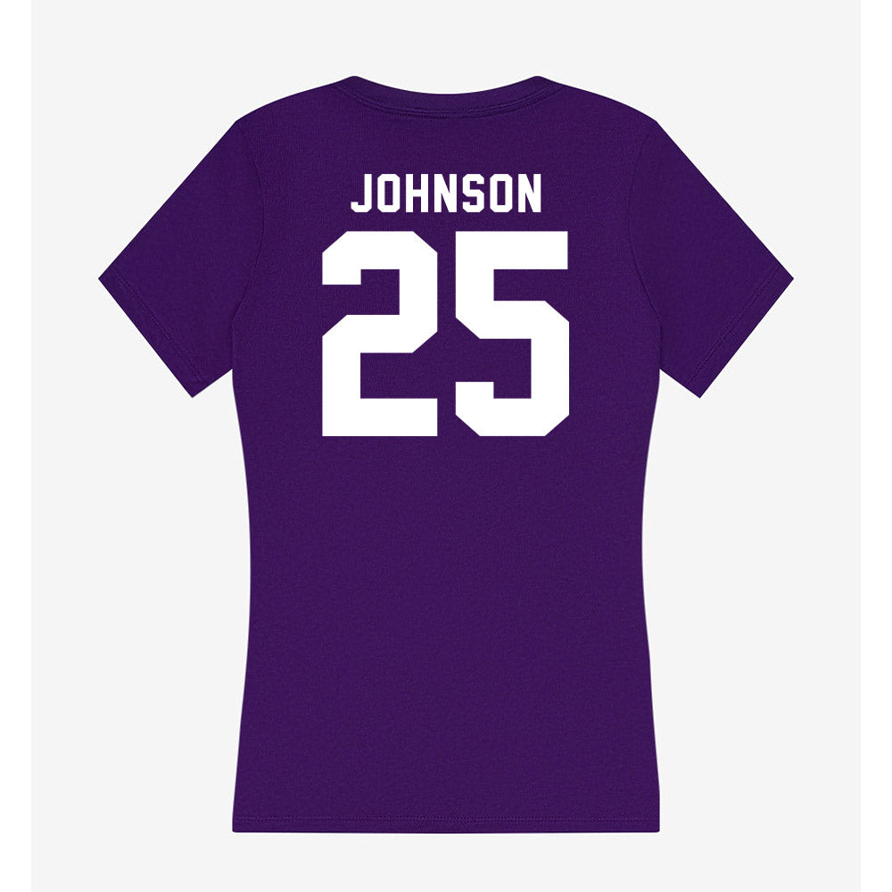 TCU - NCAA Baseball : Nolan Johnson - Women's V-Neck T-Shirt-1