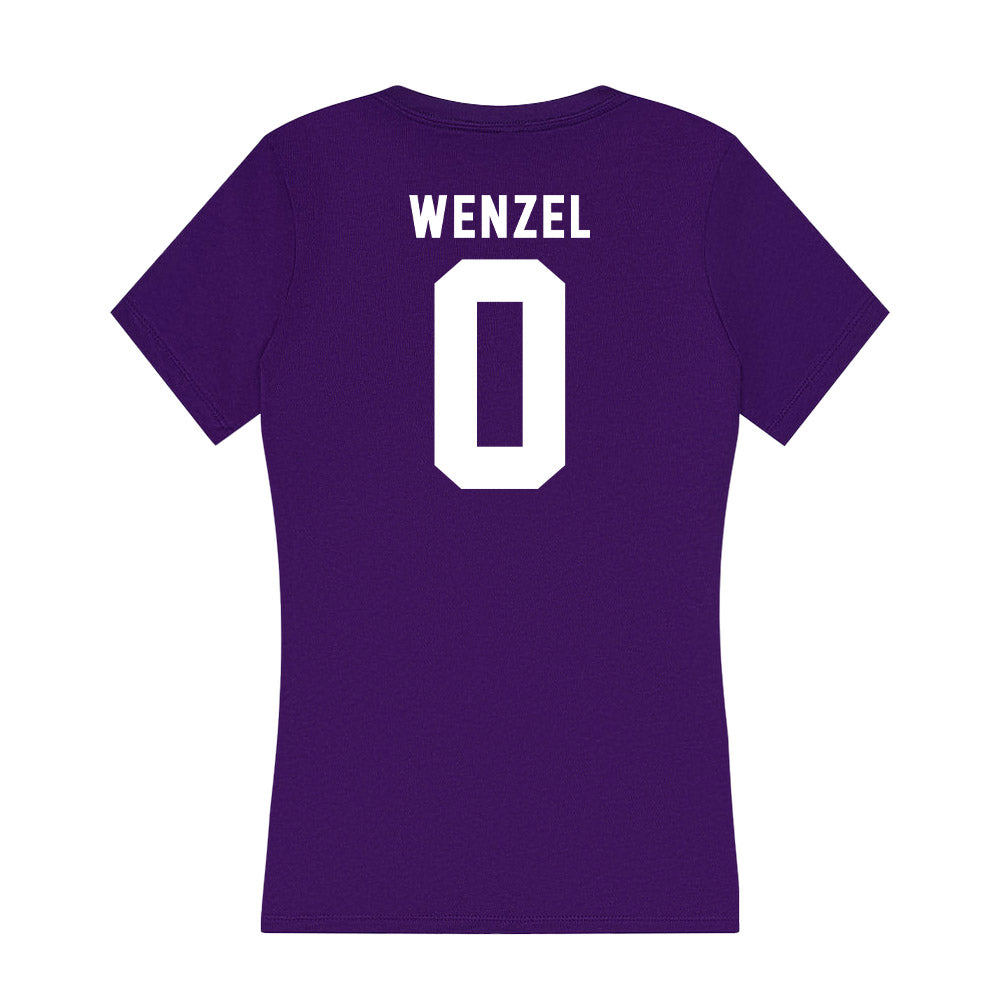 TCU - NCAA Men's Basketball : Brendan Wenzel - Women's V-Neck T-Shirt-1