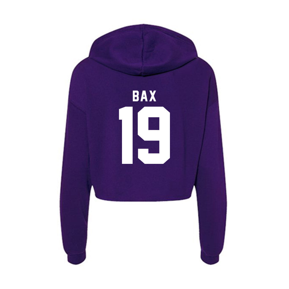 TCU - NCAA Football : Jonathan Bax - Women's Crop Fleece Hoodie-1