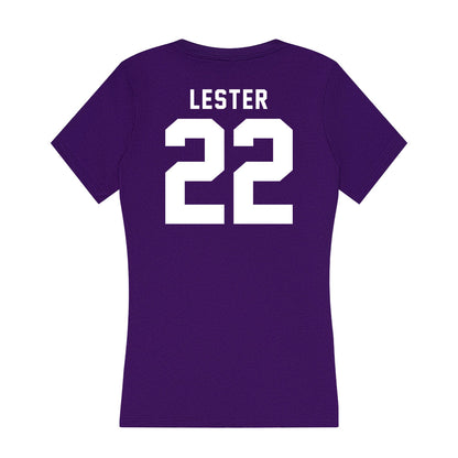 TCU - NCAA Football : Jordan Lester - Women's V-Neck T-Shirt-1