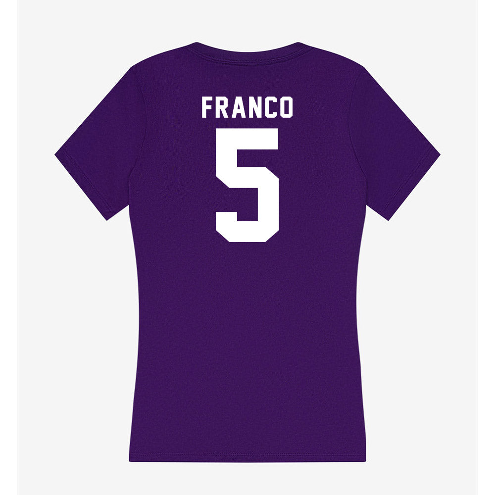 TCU - NCAA Baseball : Lucas Franco - Women's V-Neck T-Shirt-1
