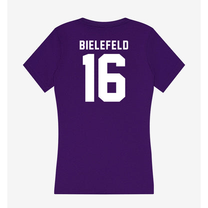 TCU - NCAA Women's Basketball : Clara Bielefeld - Women's V-Neck T-Shirt-1