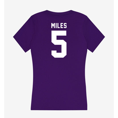 TCU - NCAA Women's Basketball : Olivia Miles - Women's V-Neck T-Shirt-1