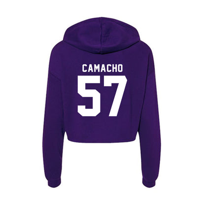 TCU - NCAA Football : Samir Camacho - Women's Crop Fleece Hoodie-1