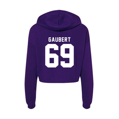 TCU - NCAA Football : Gannon Gaubert - Women's Crop Fleece Hoodie-1