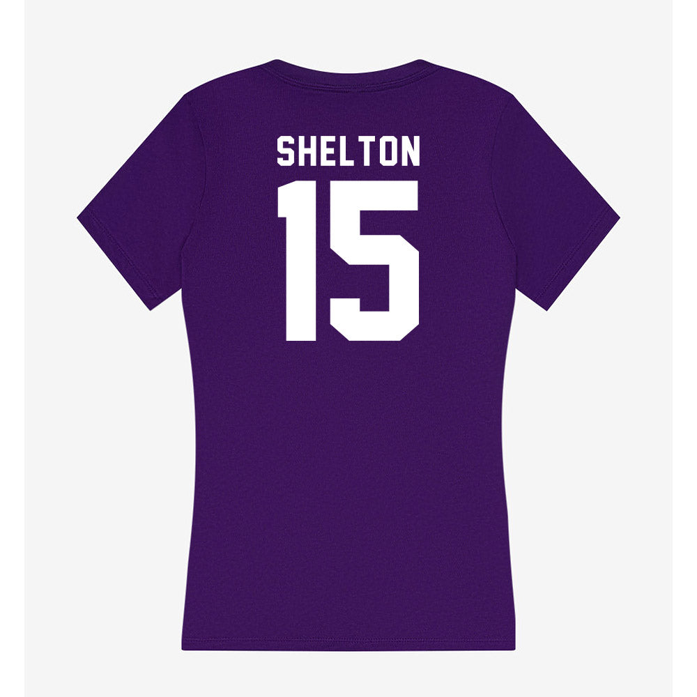 TCU - NCAA Football : Terry Shelton - Women's V-Neck T-Shirt-1