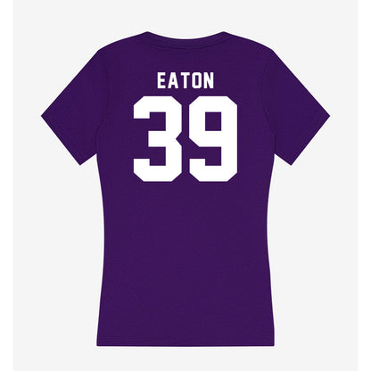 TCU - NCAA Baseball : Cole Eaton - Women's V-Neck T-Shirt-1