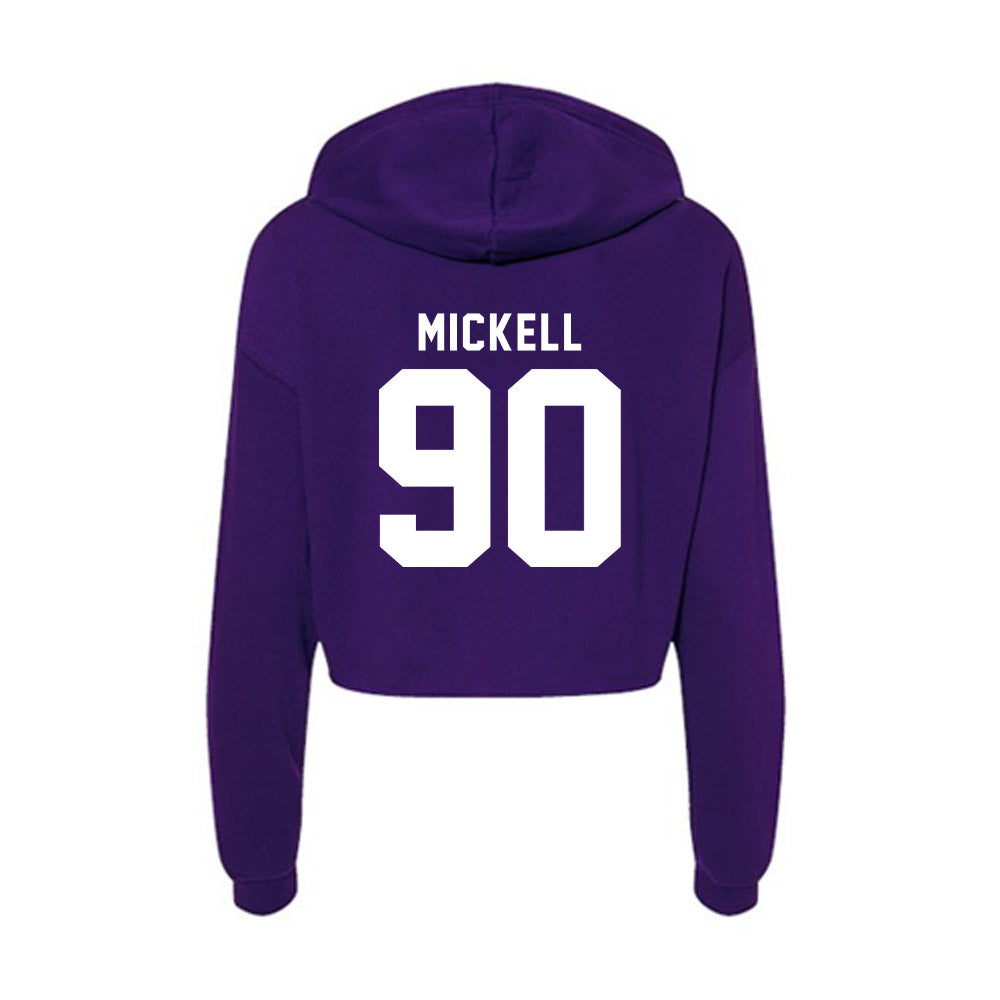 TCU - NCAA Football : Kelten Mickell - Women's Crop Fleece Hoodie-1