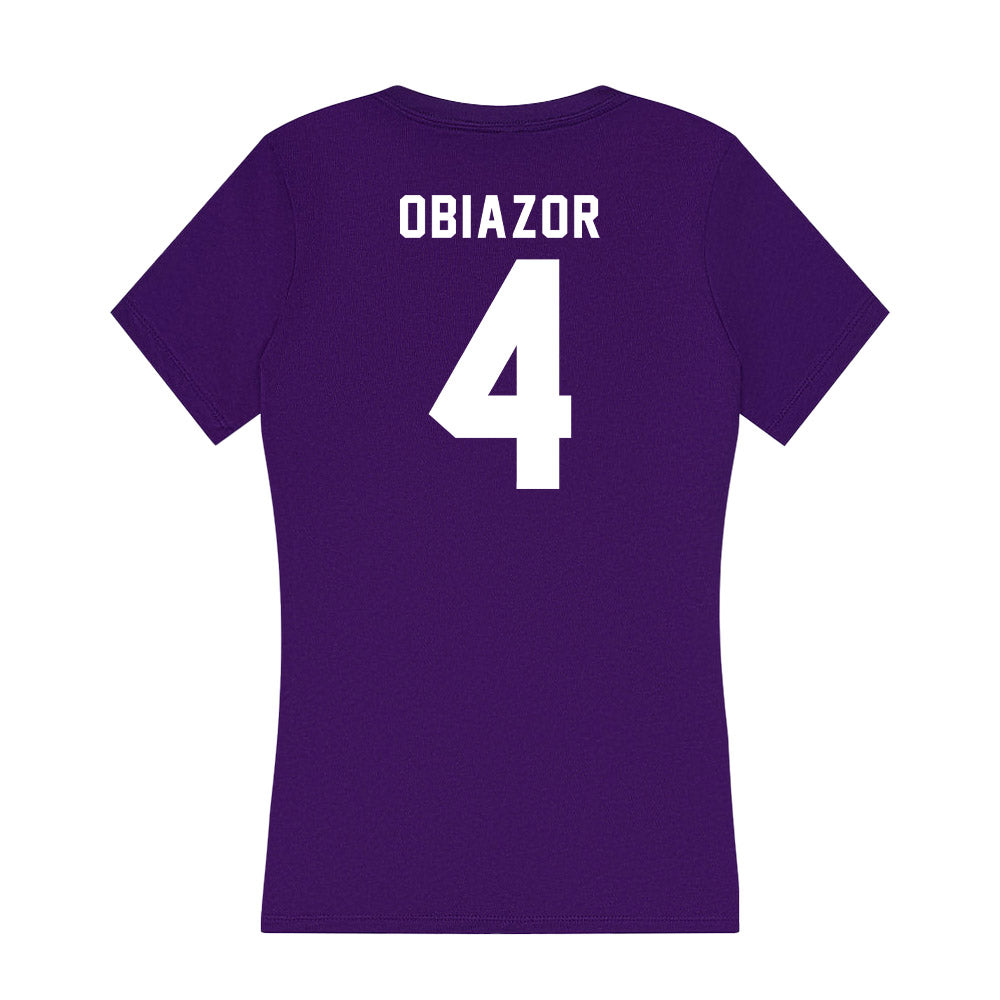 TCU - NCAA Football : Namdi Obiazor - Women's V-Neck T-Shirt-1