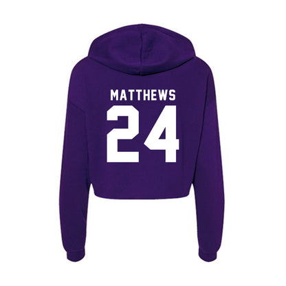 TCU - NCAA Women's Soccer : Landen Matthews - Women's Crop Fleece Hoodie-1