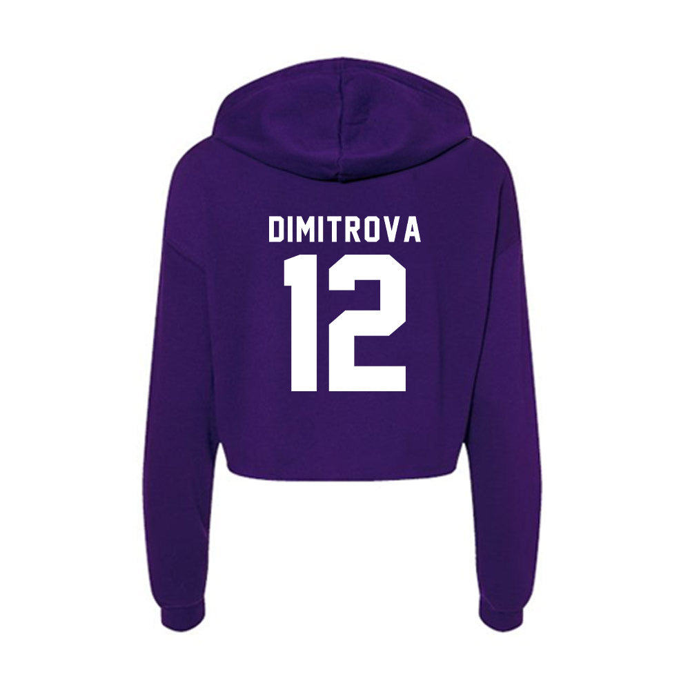 TCU - NCAA Women's Golf : Sofie Dimitrova - Women's Crop Fleece Hoodie-1