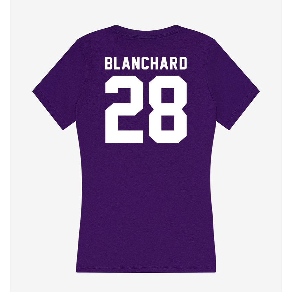 TCU - NCAA Baseball : Colin Blanchard - Women's V-Neck T-Shirt-1