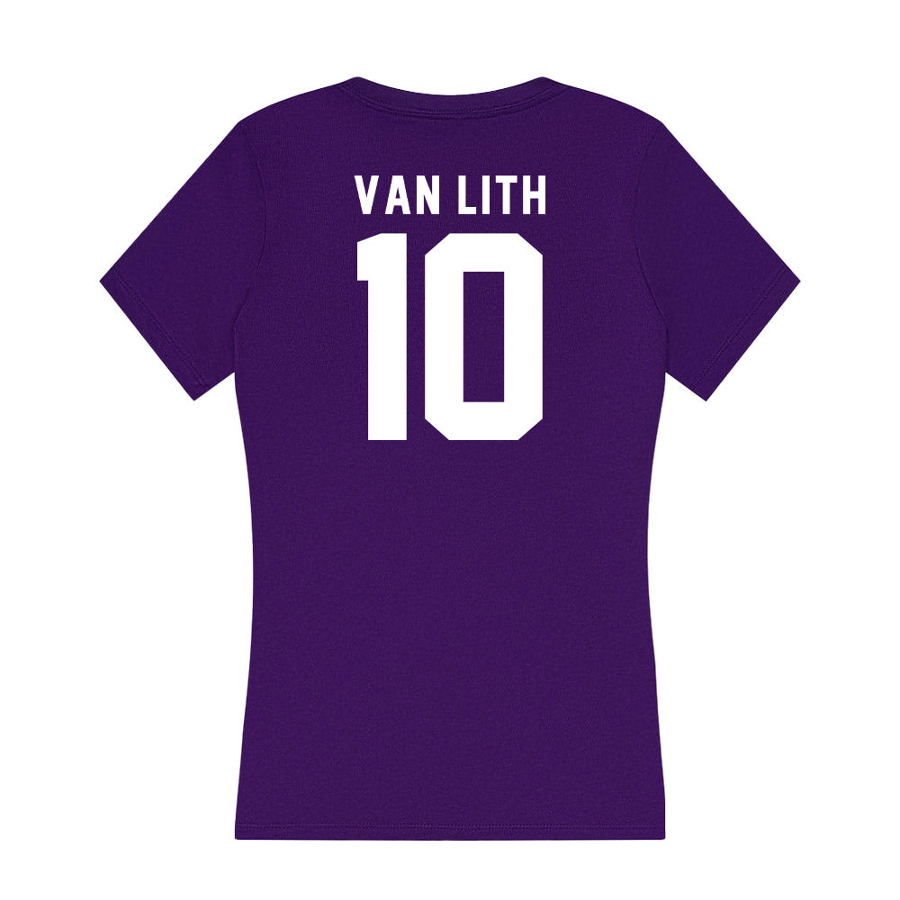 TCU - NCAA Women's Basketball : Hailey Van Lith - Women's V-Neck T-Shirt-1