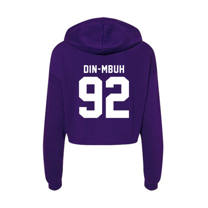 TCU - NCAA Football : Ansel Din-Mbuh - Women's Crop Fleece Hoodie-1