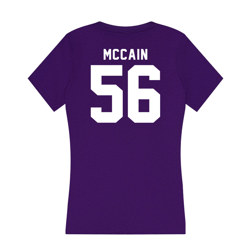 TCU - NCAA Equestrian : Rebecca McCain - Women's V-Neck T-Shirt-1