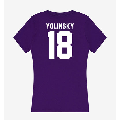 TCU - NCAA Women's Soccer : Emma Yolinsky - Women's V-Neck T-Shirt-1