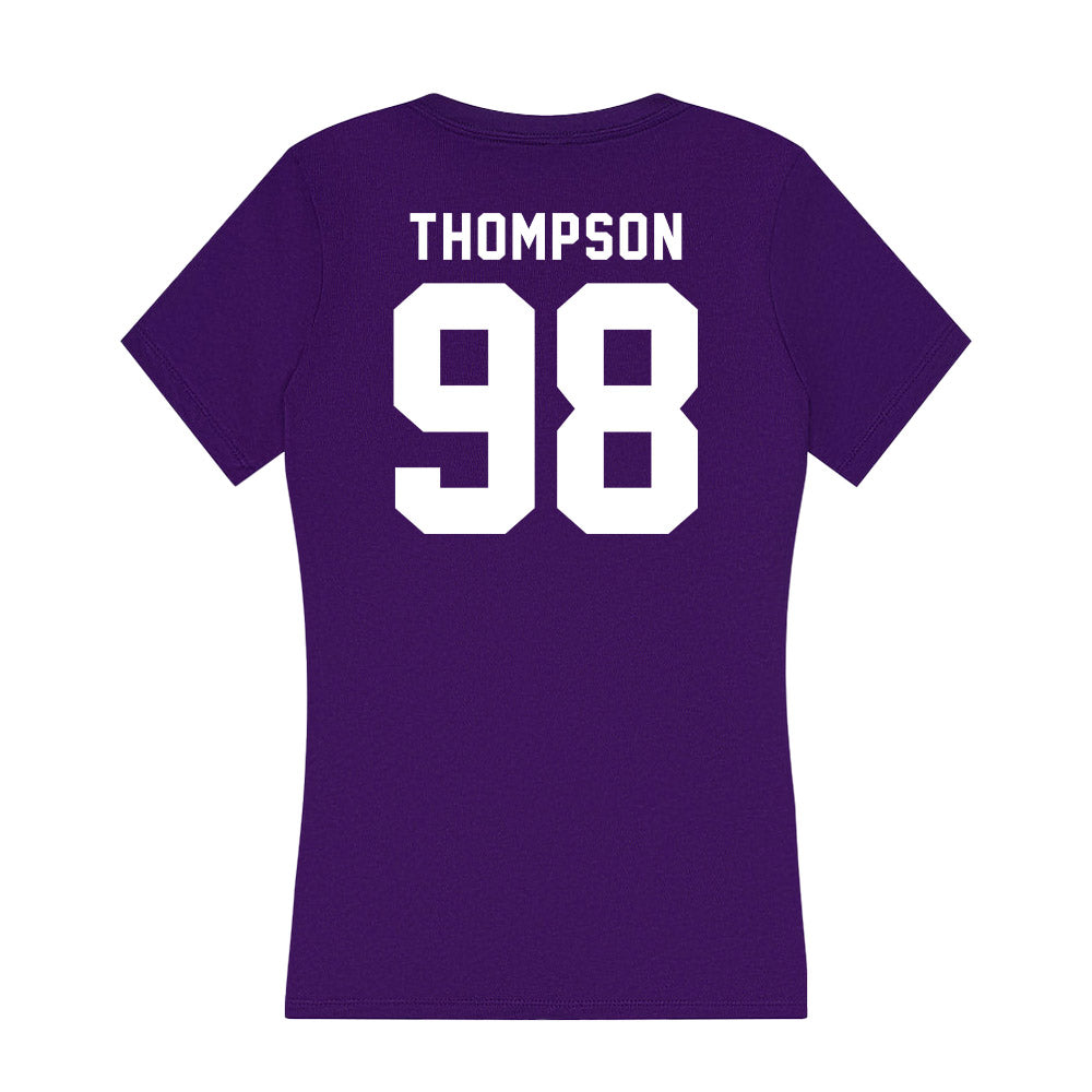 TCU - NCAA Football : Jax Thompson - Women's V-Neck T-Shirt-1