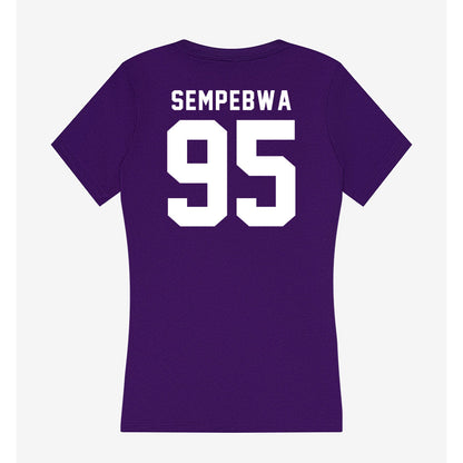 TCU - NCAA Football : Caleb Sempebwa - Women's V-Neck T-Shirt-1
