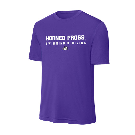 TCU - NCAA Women's Swimming & Diving : Nina Vadovicova - Activewear T-Shirt-0