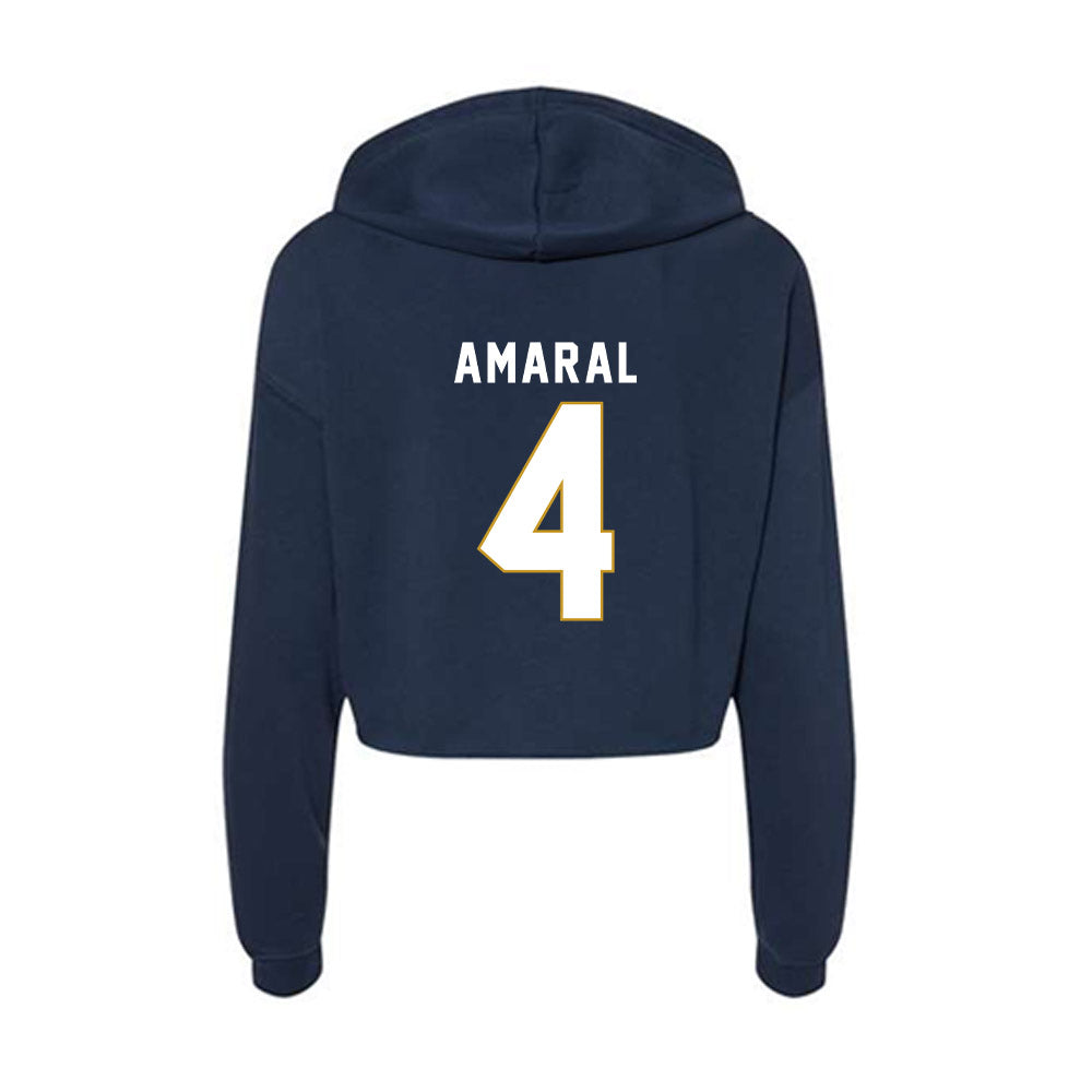 Notre Dame - NCAA Softball : Addison Amaral - Women's Crop Fleece Hoodie-1