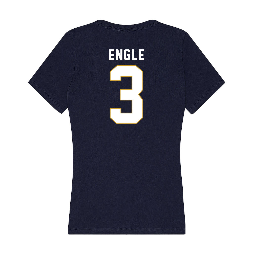 Notre Dame - NCAA Women's Soccer : Isabela Engle - Women's V-Neck T-Shirt-1