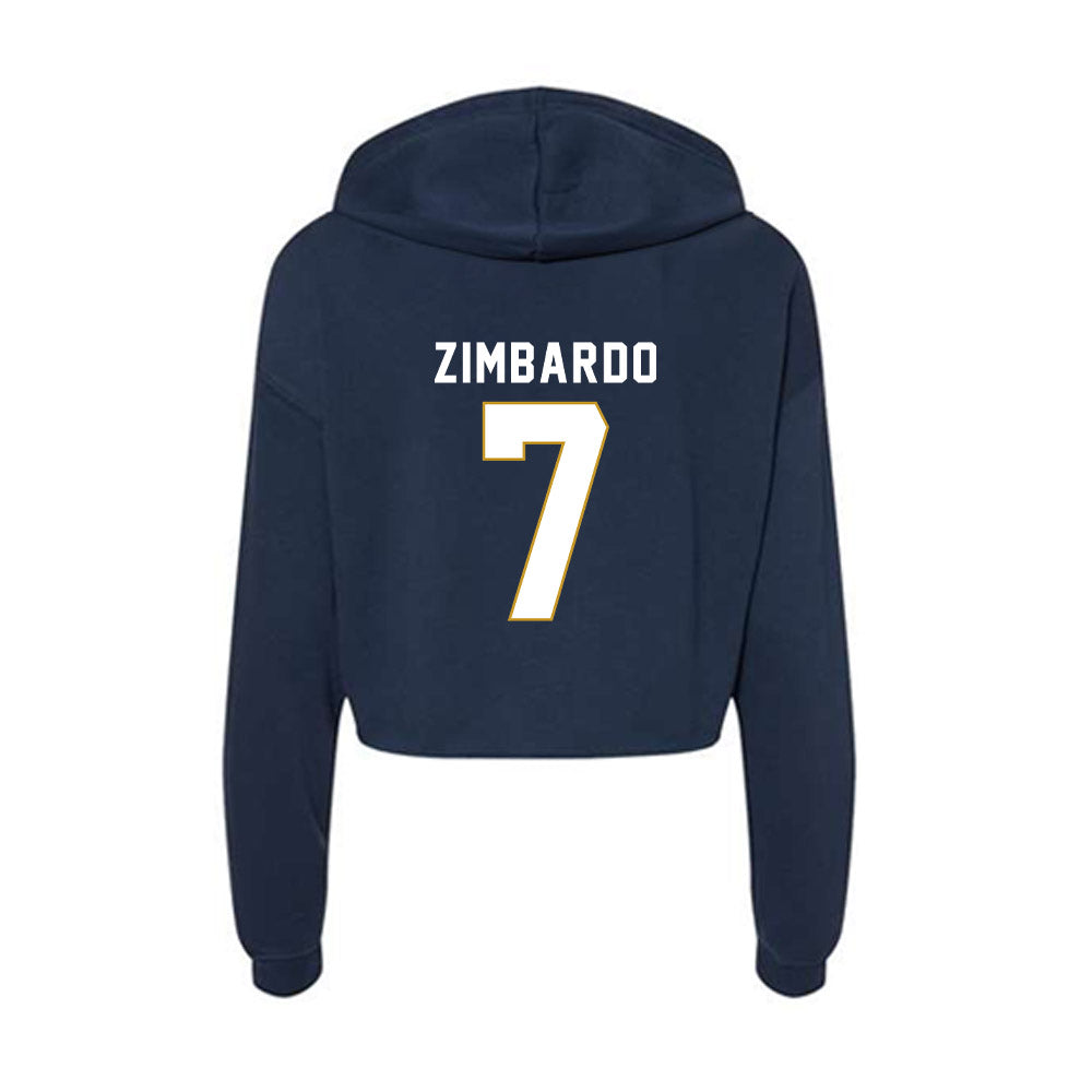 Notre Dame - NCAA Baseball : Jared Zimbardo - Women's Crop Fleece Hoodie-1