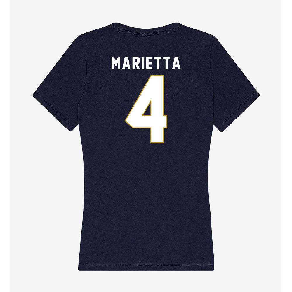 Notre Dame - NCAA Softball : Ashley Marietta - Women's V-Neck T-Shirt-1