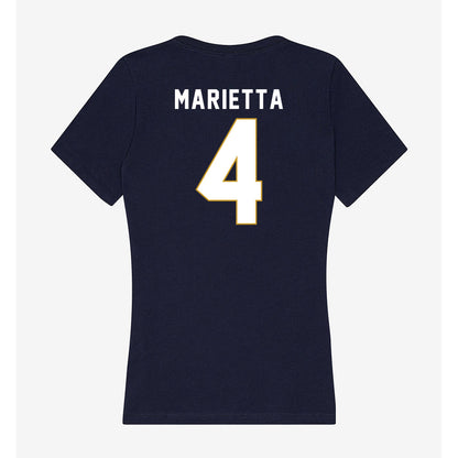 Notre Dame - NCAA Softball : Ashley Marietta - Women's V-Neck T-Shirt-1