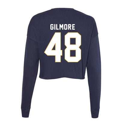 Notre Dame - NCAA Baseball : Clark Gilmore - Women's Cropped Crew Fleece-1