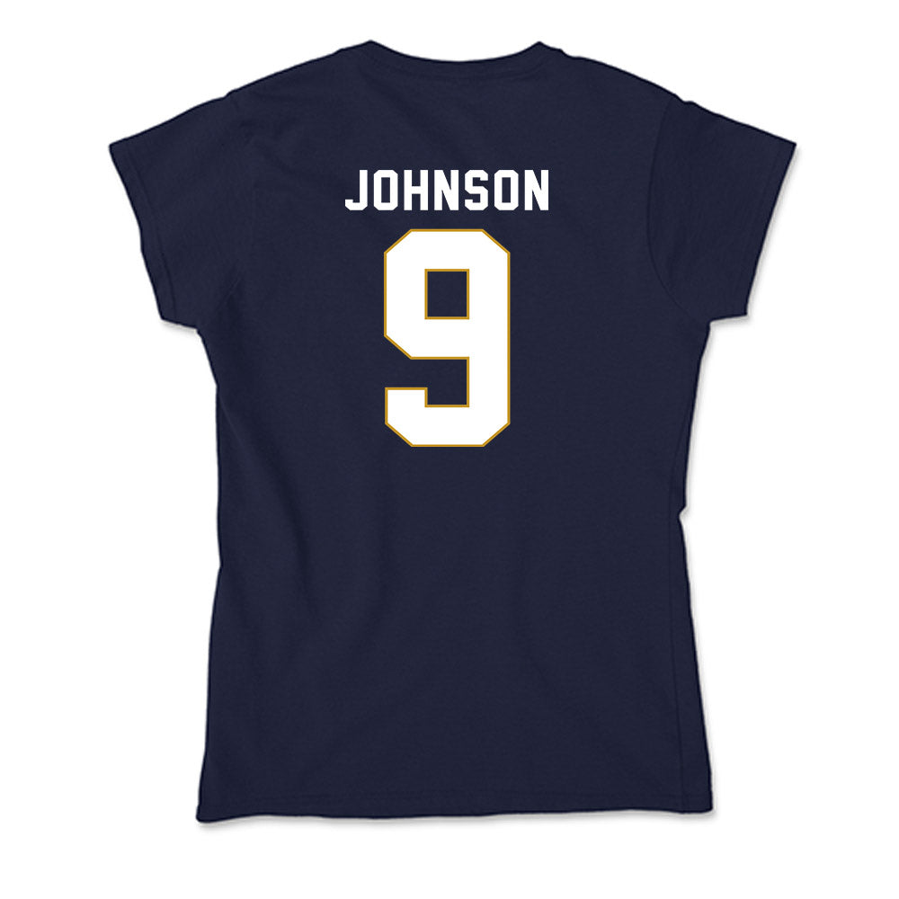 Notre Dame - NCAA Football : Brauntae Johnson - Soft Style Women’s T-Shirt-1