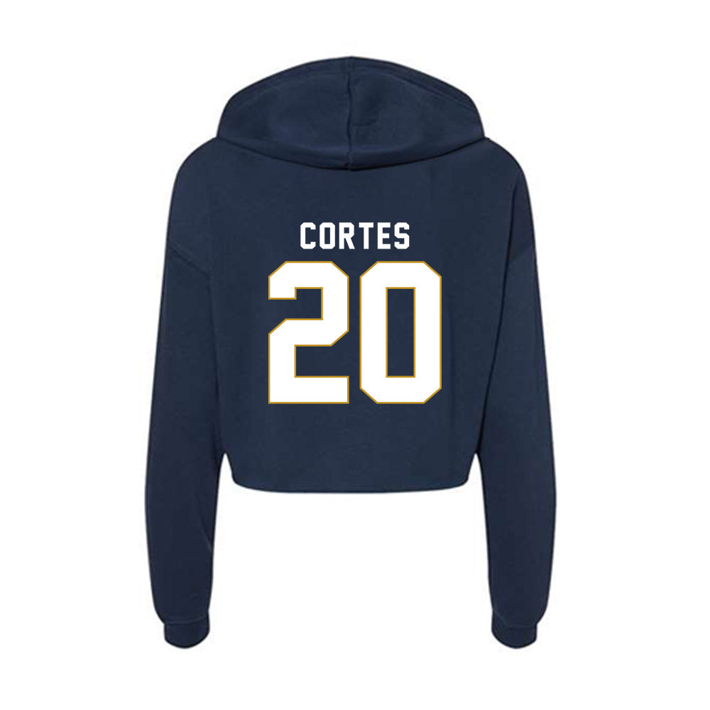  - NCAA Softball : Kaia Cortes - Women's Crop Fleece Hoodie-1