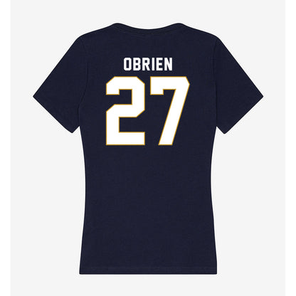 Notre Dame - NCAA Softball : Caroline OBrien - Women's V-Neck T-Shirt-1