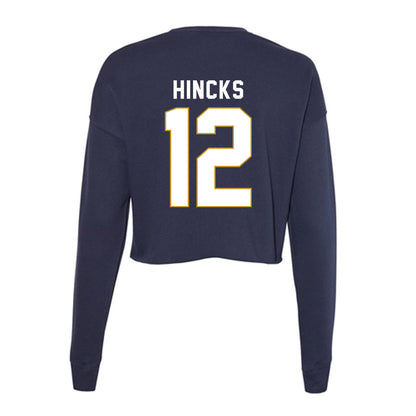 Notre Dame - NCAA Baseball : Connor Hincks - Women's Cropped Crew Fleece-1