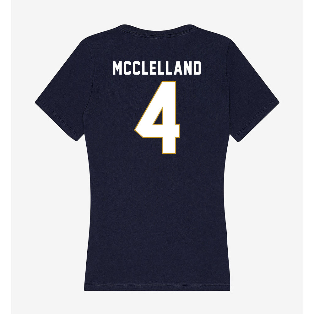 Notre Dame - NCAA Women's Lacrosse : Ellie McClelland - Women's V-Neck T-Shirt-1