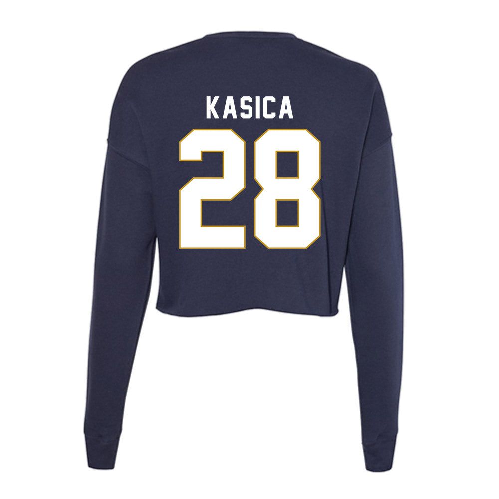 Notre Dame - NCAA Women's Soccer : Sonoma Kasica - Women's Cropped Crew Fleece-1