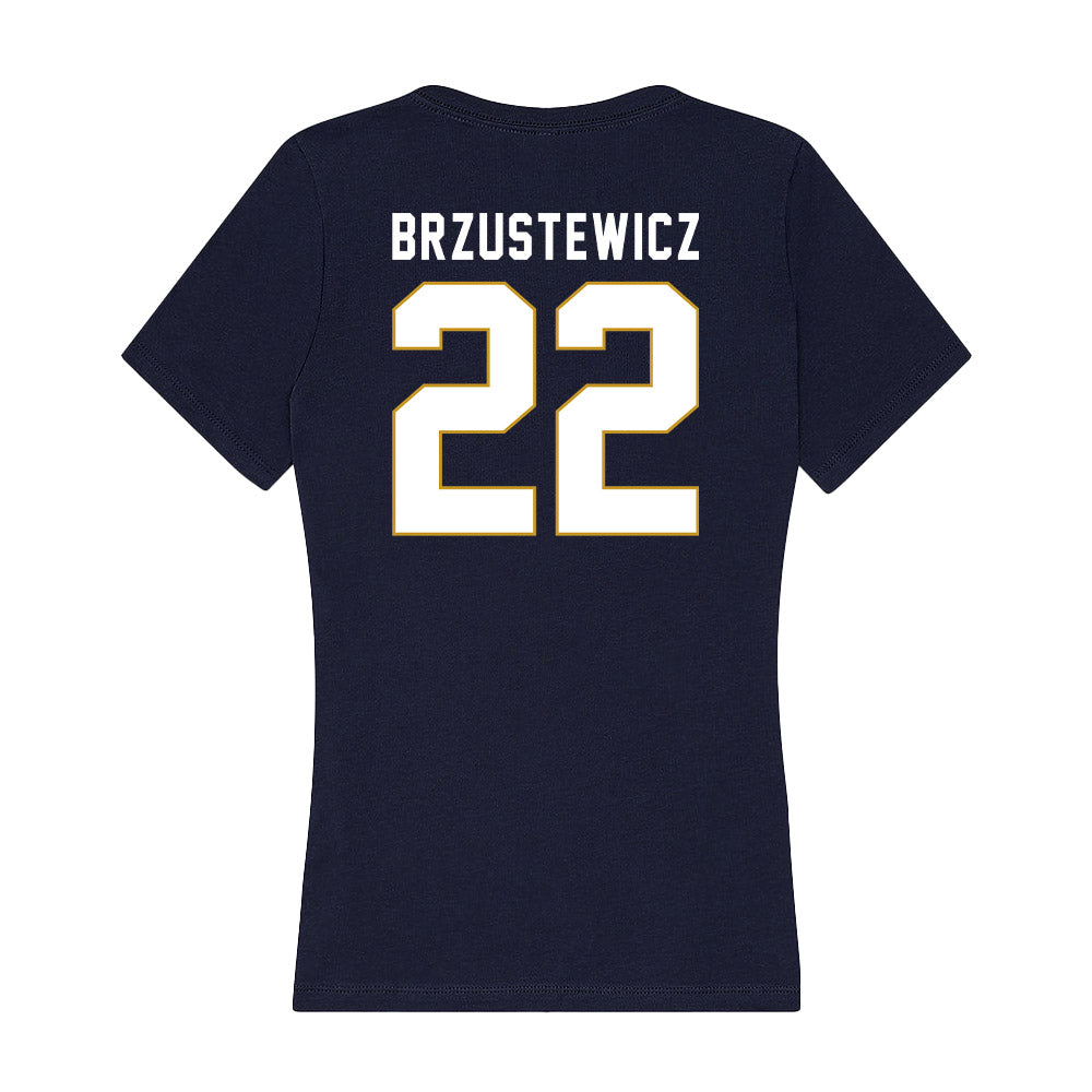 Notre Dame - NCAA Baseball : Parker Brzustewicz - Women's V-Neck T-Shirt-1